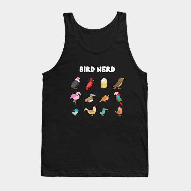 Birder - Bird Nerd Tank Top by Kudostees